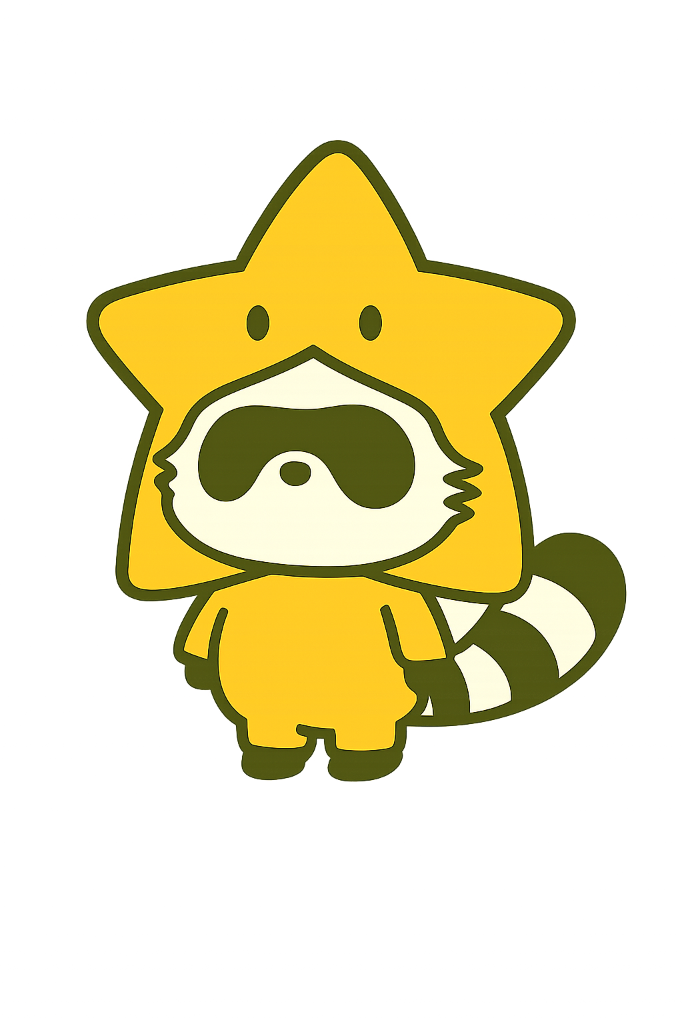 たぬきの星 ロゴ